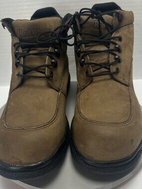 Red Wing Chukka Men's Steel Toe Brown Boots S 13 Brown Leather Work